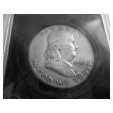 1951 S Franklin Half Dollar In A Holder