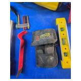 Tool Bag Full of Assorted Tools, Hammers, Level, Bits, Volt Meter, Etc.