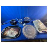Lot of Assorted Cooking Pans, Serving Dishes and Kitchen Items