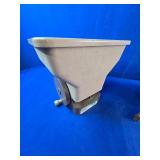 Assorted Household Tools, 25ft Drill Powered Drain Auger, Stanley 24in Level and Handheld Spreader