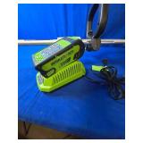 Greenworks 40V Cordless 2-in-1 Trimmer Edger (Gen 2) - 13" Lawn Weed Wacker for Fence & Sidewalk , Lightweight Gas Trimmer Alternative with Auto Feed Spool , 2.0Ah Battery & Charger