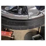 (4) 235/35ZR20 Tires on 20" 7 Spoke Chrome Wheels