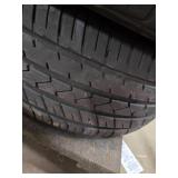 (4) 235/35ZR20 Tires on 20" 7 Spoke Chrome Wheels