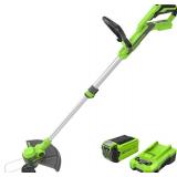 Greenworks 40V Cordless 2-in-1 Trimmer Edger (Gen 2) - 13" Lawn Weed Wacker for Fence & Sidewalk , Lightweight Gas Trimmer Alternative with Auto Feed Spool , 2.0Ah Battery & Charger