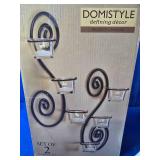 Decorative 2 Candle Holders/ Candel