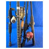 Assorted Vintage Fishing Poles