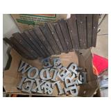 Light up Wood Fence and Assorted Letters