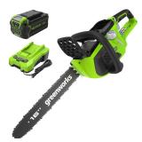 40V 16" Brushless Cordless Chainsaw w/ 4.0Ah Battery & Charger