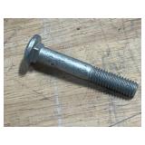Lot of 20- Grade 5 Carriage Bolts Zinc 3/8 - 16x2 1/2