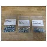 Lot of 20- Grade 5 Carriage Bolts with 20 Hex Locking Nuts and 40 Flat 5/16 Washers