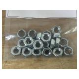 Lot of 20- Grade 5 Carriage Bolts with 20 Hex Locking Nuts and 40 Flat 5/16 Washers