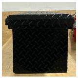 ^Northern Tool + Equipment Slim Low-Profile Crossover Truck Toolbox, 69in. x 12in. x 13in., Aluminum, Gloss Black, Paddle Latches #41867 Msrp $399.99