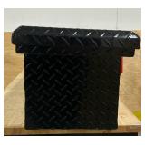 ^Northern Tool + Equipment Slim Low-Profile Crossover Truck Toolbox, 69in. x 12in. x 13in., Aluminum, Gloss Black, Paddle Latches #41867 Msrp $399.99