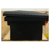 ^Northern Tool + Equipment Low-Profile Crossover Truck Toolbox with Removable Tray, 69in. x 20in. x 13in., Aluminum, Textured Matte Black, Pull Handle Latches #41915 Msrp $459.99