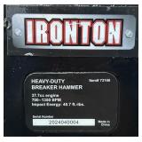*Ironton 4-Stroke Gas Breaker Hammer, 1350 BPM, 37.7cc Engine, SDS Hex #73166 Msrp $399.99