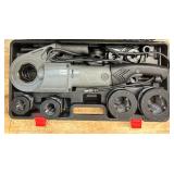 Klutch 2in. Electric Pipe Threader, Portable, 28 RPM, 10 Amps, Includes 6 Dies #5800218 Msrp $429.99 see description