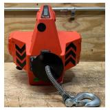 Mile Marker Rhino Pull 1000 24 Volt DC Portable Winch, 1,000-Lb. Capacity, 39ft. Synthetic Rope, Model# 71-1000 #112397 Msrp $629.00 read description