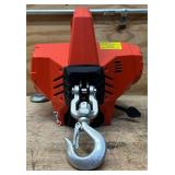 Mile Marker Rhino Pull 1000 24 Volt DC Portable Winch, 1,000-Lb. Capacity, 39ft. Synthetic Rope, Model# 71-1000 #112397 Msrp $629.00 read description