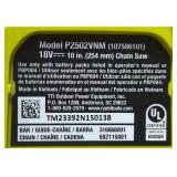 ONE+ HP 18V Brushless 10 in. Battery Chainsaw Tool Only