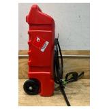 Flo n' Go Duramax Scepter, 14-Gal Powered Gas Caddy with 6 GPM Fill-Rite Fuel Pump, Model# PFSG1411 #5941820 Msrp $299.99