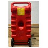 Flo n' Go Duramax Scepter, 14-Gal Powered Gas Caddy with 6 GPM Fill-Rite Fuel Pump, Model# PFSG1411 #5941820 Msrp $299.99