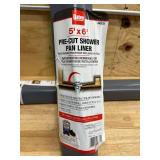 *5 ft. x 6 ft. Gray PVC Shower Pan Liner Roll (lot of 2)