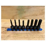 Klutch 8-Pc. Star Bit Socket 1/2in. Drive (sold as is)