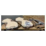 *The Cloud Series 2-Tier Left Blind Corner Optimizer for 15' Minimum Face Frame Opening Width x 24-1/2' to 30-5/16' Height, Light Brown Maple/Chrome Msrp $573.13