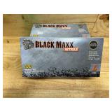 DASH Black Maxx Nitrile Disposable Exam Grade Disposable Gloves, Black, 5 mil, 100/Box, Large (lot of 2)