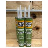 Liquid Nails Lot of Tubes of- Subfloor & Deck Acrylic Latex Construction Adhesive 10 oz