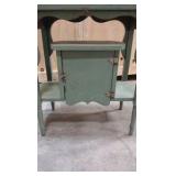 vintage painted side table,