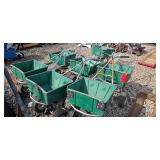 Lot of 7 Lesco Push spreaders