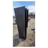 8-Door Black Steel Storage Cabinet - Locking, 32W x 78H x 18D