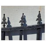 Wrought Iron Gate with Deer Silhouette Oval Medallion - Outdoor Fence Panel