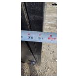 Tall Black Steel Locker Cabinet - 8-Door Industrial Storage, 32 in Wide