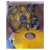 Zanon Brush Works Wheel Brush - 6 3/8 in Dia x 25 in Nylon Bristles P/N 44424 Made in USA