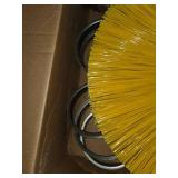 Zanon Brush Works Wheel Brush - 6 3/8 in Dia x 25 in Nylon Bristles P/N 44424 Made in USA