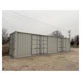 CIMU1040283 // 40 Ft Shipping Container with 2 Side Doors, 40HC, Single Trip CIMU1040283 // 40 Ft Shipping Container with 2 Side Doors, 40HC, Single Trip