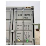 CIMU1040283 // 40 Ft Shipping Container with 2 Side Doors, 40HC, Single Trip CIMU1040283 // 40 Ft Shipping Container with 2 Side Doors, 40HC, Single Trip