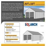 SDLANCH 25x33 Double Stall High End Carport (SDL2533DGMS) SDLANCH 25x33 Double Stall High End Carport (SDL2533DGMS)