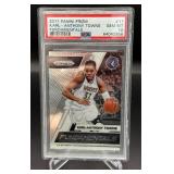 Karl-Anthony Towns PSA 10 Gem Mint 2017 Prizm Fundamentals #17 Minnesota Timberwolves Basketball Card