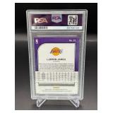 LeBron James PSA 9 Mint 2019 Hoops Premium Stock #87 Basketball Card