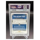 Karl-Anthony Towns PSA 9 Mint 2019 Donruss Optic Fast Break Holo #145 Basketball Card