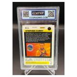 Steph Curry Graded 10 Gem Mint 2020-21 Flux Silver Pulsar Prizm #55 Basketball Card