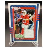 Josh Allen Relic 2025 Donruss Threads #DTH-JAN Football Card