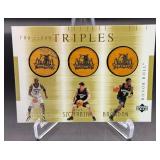 Minnesota Timberwolves Fab Floor Triples - Garnett , Szczerbaik, Brandon 2002 Upper Deck Game-Used Floor #KG/WS/TB Basketball Card