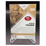 Steve Young Relic /200 2016 Donurss Elite #8 Prime Numbers 012/200 Football Card