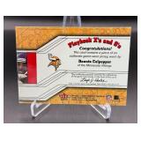 Daunte Cullpepper /50 Game-Worn Jersey 2002 Fleer Maximum Numbered 22/50 Minnesota Vikings Football Card