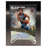 Karl-Anthony Towns Auto 49/49 BOOKEND! 2017-18 Vanguard Cosmic Force #CF-KAT  Minnesota Timberwolves Basketball Card