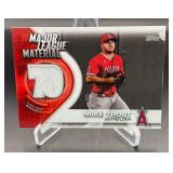 Mike Trout Relic 2021 Major League Material #MLM-MT Baseball Card